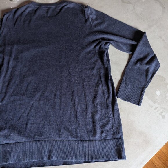 COS Sweaters - COS Basic wide-neck knit jumper | Navy